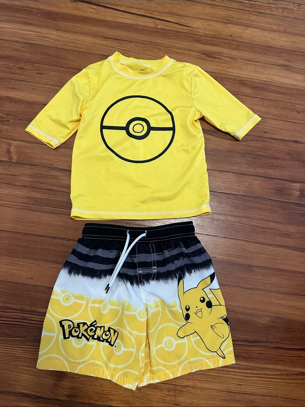 Pokemon Yellow and Black Kids Swim Set